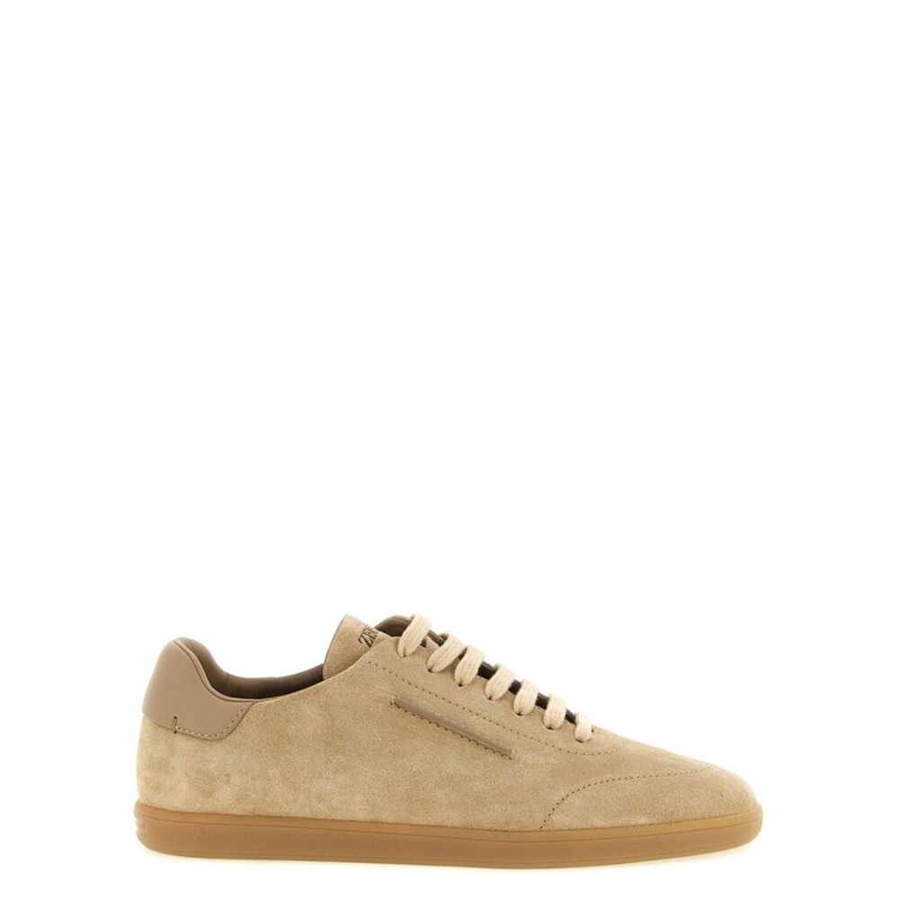 Zegna Men's Low-Top Suede Sneakers